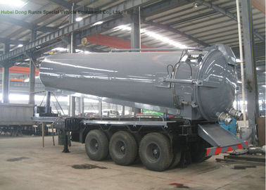 China Tri reboque semi séptico da bomba do VAC dos eixos para a operação de Off Road e de campo petrolífero 28000 litros fornecedor