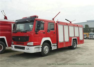China Caminhão da luta contra o incêndio de Howo 4x2 com velocidade máxima 102km/h do pó seco de 1000 litros fornecedor