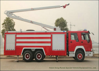 China Carro de bombeiros alto da proposta do jato de Sinotruck Howo 6x4 com tanque de água 5500 litro 18m jorrando fornecedor