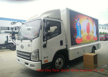 China Lado do caminhão três do quadro de avisos do diodo emissor de luz do móbil de FAW Digitas para a mostra de estrada/transmissão viva fornecedor