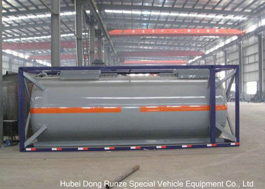 China PE alinhado aço 16mm 20000L-22000L do recipiente do tanque do ISO do ácido clorídrico de 20FT fornecedor
