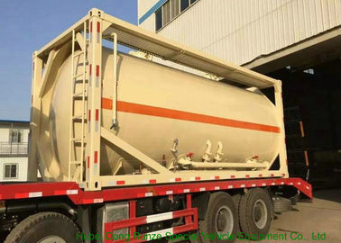 China recipientes maiorias 20000L do tanque do cimento de 20FT - 22500L com quadro de aço carbono fornecedor