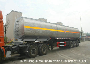 China Reboque líquido do petroleiro do alcaloide com o tanque lustrado de aço inoxidável para o hidróxido de sódio fornecedor