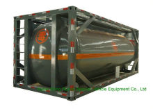 Recipiente de aço inoxidável do tanque do ISO 316 20 pés para o transporte rodoviário de líquidos perigosos