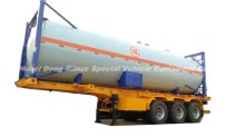 Recipiente de tanque ISO de 30 pés para propano de gás GLP para transporte rodoviário, dióxido de enxofre líquido, gás líquido, isobutano, éter dimetílico 30cbm