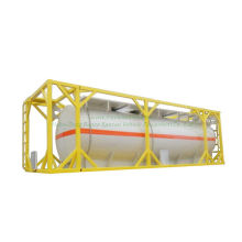 Isotank personalizado 30FT Chemline forrado tanque para HCl, Naoh, Naclo, PAC, H2so4, Hf, H3po4, Nh3. Solução de H2O, H2O2
