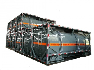 20FT ISO HCL Recipiente de Tanque Ácido 21cbm Para Vietnã Fábrica Química Transporte Ácido Reboque