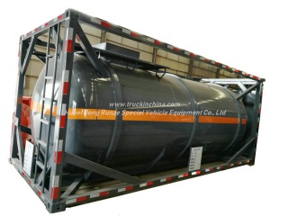 LDPE alinhado 16mm do recipiente de aço 16KL -20KL do tanque do ISO do ácido clorídrico 20FT