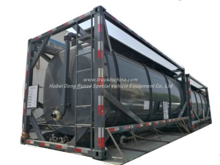 20FT UN1789 ácido clorídrico ISO Container 21KL -22KL tanque de aço forrado LDPE 16mm