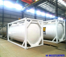 DTA iso tank container para cimento / cinza de carvão cinza pneumática fly container