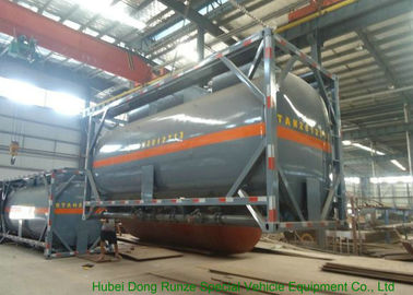 China ISO isolado Q235/LDPE recipiente do tanque de 20 pés para o ácido acético/anídrido acético fornecedor