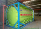 recipiente ácido do tanque do ISO do HCL 20Feet para enviar UN1789 O PE alinhado aço 16mm fornecedor